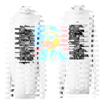 ダックパトロールファニーポリスダック スウェットシャツ - Kawaiitshirt