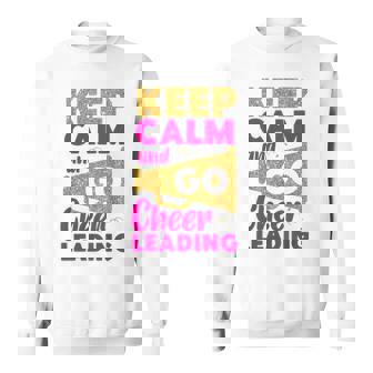 チア チアリーディング Keep Calm And Go チアリーディング スウェットシャツ - Kawaiitshirt