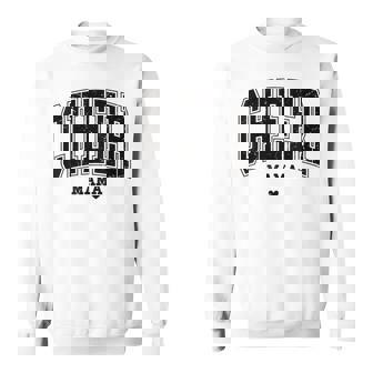 チアママ ハートフェルト応援チアリーディングママ 母の日 スウェットシャツ - Kawaiitshirt