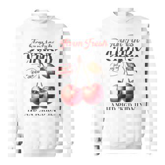 チェリーフルーツ スイートジューシーレッドチェリー 食通ギフト スウェットシャツ - Kawaiitshirt