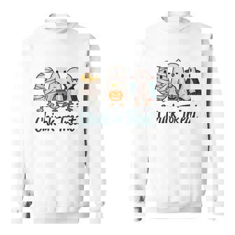 チックオアトリートハロウィンかわいいゴーストヴァンパイア スウェットシャツ - Kawaiitshirt