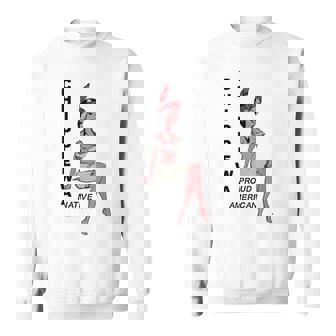 チペワ アメリカン インディアン トライブ キュート プラウド カートゥーン スクワー スウェットシャツ - Kawaiitshirt