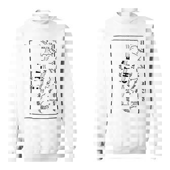 チリと近隣諸国の手描き黒線地図 スウェットシャツ - Kawaiitshirt