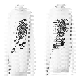 テニスラケット ボール シルエット 面白い スポーツ選手 コーチファン スウェットシャツ - Kawaiitshirt