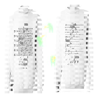 トロンボーン奏者 カエル トロンボーン好きのトロンボーン愛好家 トロンボーン音記号 スウェットシャツ - Kawaiitshirt