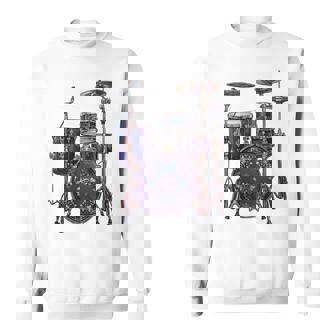 ドラム ドラマー ドラミング ドラム 長袖tシャツ スウェットシャツ - Kawaiitshirt