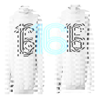 ナンバー16シャツ レトロユニフォーム ヨーロッパスタイル バックプリントジャージ スウェットシャツ - Kawaiitshirt