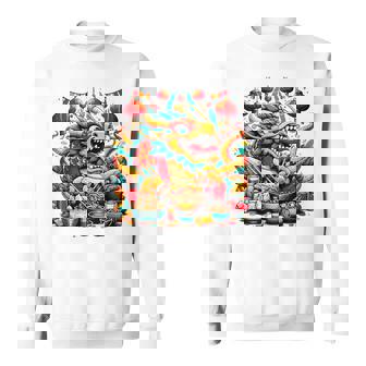 ニューイヤードラゴン ジョイフルドラゴン 旧正月のお祭り スウェットシャツ - Kawaiitshirt