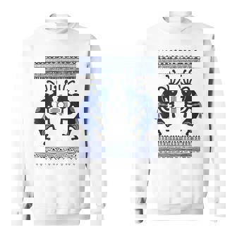 ネイティブアメリカン カルチャー ココペリ ミュージシャンボーダー 1 楽しい スウェットシャツ - Kawaiitshirt