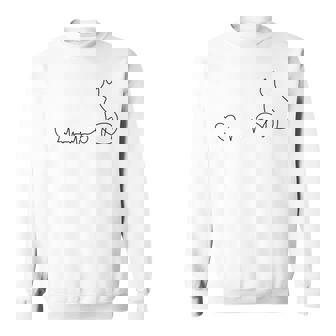 ネコ好きの心拍猫 スウェットシャツ - Kawaiitshirt