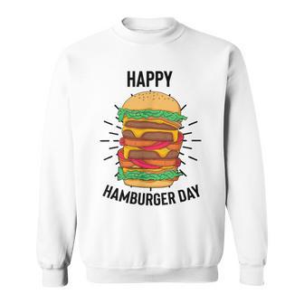 ノベルティ ハンバーガーデー フローズン加工 ミール愛好家 フライドポテト スウェットシャツ - Kawaiitshirt