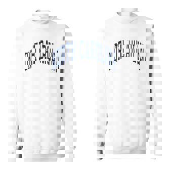 ノースカロライナ代表チームのスタイル ネイビーテキスト 長袖tシャツ スウェットシャツ - Kawaiitshirt