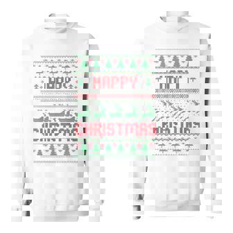 ハッピークリスマス、アグリークリスマス スウェットシャツ - Kawaiitshirt