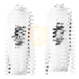 ハムスター アニマルプリント グラフィック ポートレート 顔 ハムスター スウェットシャツ - Kawaiitshirt