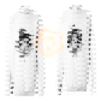 ハムスター アニマル柄 動物園 ポートレート イラスト 顔 ハムスター スウェットシャツ - Kawaiitshirt