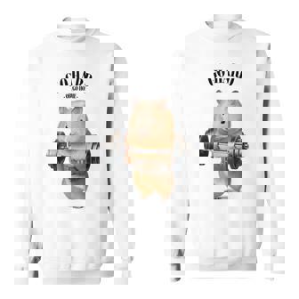 ハムスター ウェイトリフティング フィットネスジム スウェットシャツ - Kawaiitshirt