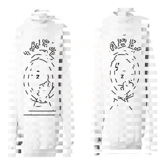 ハムスター 寝る ダイエット リバウンド メンズ レディース キッズ かわいい おもしろ ハムスター好き スウェットシャツ - Kawaiitshirt