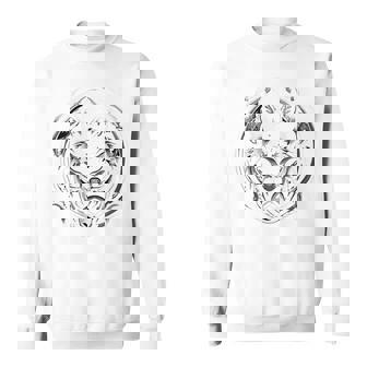 ハロウィンコスチューム ホワイトウルフ ギリシャ神話 バックプリント スウェットシャツ - Kawaiitshirt