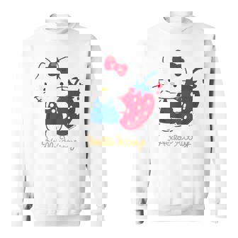 ハローキティ いちご ライトカラー スウェットシャツ - Kawaiitshirt