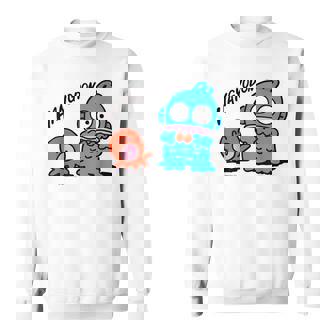 ハンギョドン 蝶ネクタイ ライトカラー スウェットシャツ - Kawaiitshirt