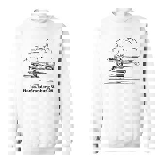 ハンザ ブランデンブルク W29 ドイツ水上飛行機 空飛ぶ雲 スウェットシャツ - Kawaiitshirt