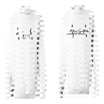 ハートビート Ecg オフィシャル 結婚式 司会者 結婚 スウェットシャツ - Kawaiitshirt