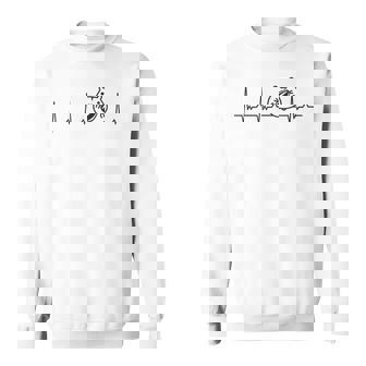 ハートビート ハムスター ハムスター好き ハムスターの飼い主 ペット 心電図 スウェットシャツ - Kawaiitshirt