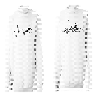 ハートビート 猫 猫好き ギフト 猫 Heartbeat Cat スウェットシャツ - Kawaiitshirt