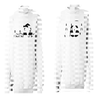 ハートビートヘッドホン スウェットシャツ - Kawaiitshirt