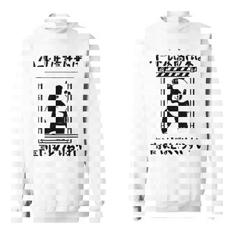 ハードルは高ければ高いほどくぐりやすい ネタ ことわざ 慣用句 ジョーク ギャグ ダジャレ ツッコミ パンダ おもしろ スウェットシャツ - Kawaiitshirt