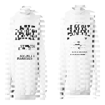 ハーバード マサチューセッツ Ma ビンテージ アスレチック ブラックスポーツデザイン スウェットシャツ - Kawaiitshirt