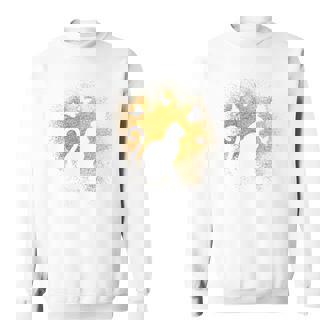 バックプリントの猫のシルエット スウェットシャツ - Kawaiitshirt