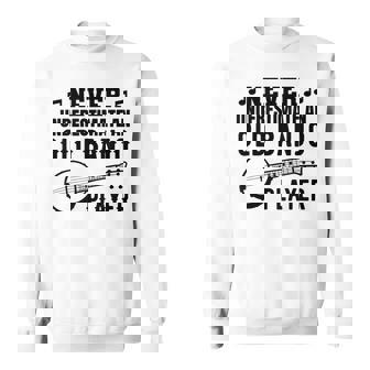 メンズ バンジョーじいさんバンジョーインストラクター スウェットシャツ - Kawaiitshirt