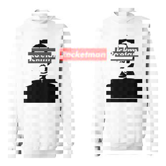 パロディ Kim Jung Un Rocketman ボックスロゴtシャツ スウェットシャツ - Kawaiitshirt