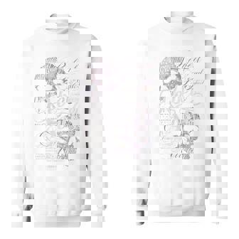 ヒップホップ アーバン ヴィンテージ エッジの効いた Y2k バックプリント ストリートウェア スカル 長袖tシャツ スウェットシャツ - Kawaiitshirt