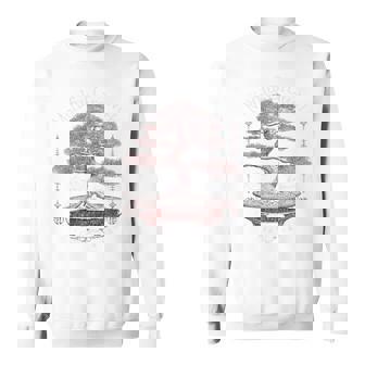 ヒップホップ アーバン ヴィンテージ エッジの効いた Y2k バックプリント ストリートウェア 盆栽 スウェットシャツ - Kawaiitshirt