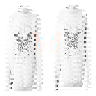 バックプリント ヒップホップ ストリートウェア レトロ Y2k Hip Hop ビンテージ モス バタフライ スウェットシャツ - Kawaiitshirt