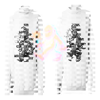 ビッグフット 7月4日 花火 愛国的なアメリカ国旗 サスカッチ スウェットシャツ - Kawaiitshirt