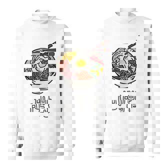 ビビンバボウル 韓国料理 ハングルキャラクター ハングル スウェットシャツ - Kawaiitshirt