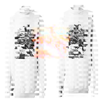 ビンテージ カウボーイ ロデオ ブロンコ ウエスタン 乗馬 カントリー メンズ スウェットシャツ - Kawaiitshirt