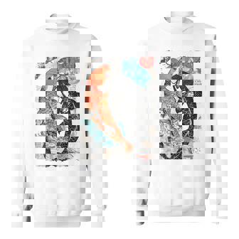 ビンテージ グラフィティ 錦鯉 魚 鯉 長袖tシャツ スウェットシャツ - Kawaiitshirt