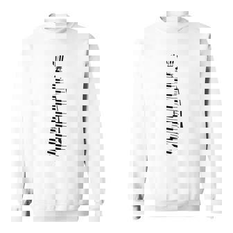 ピアノ ピアニスト 面白いキーボード ネクタイ スウェットシャツ - Kawaiitshirt