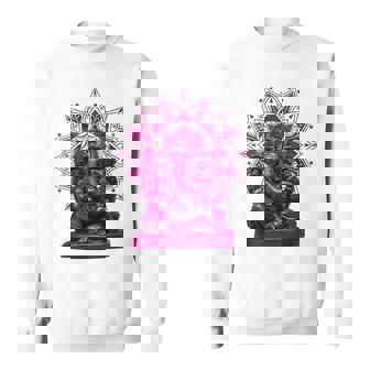 ピンク 象 ヒンドゥー教 ガネーシャ オーナメント スウェットシャツ - Kawaiitshirt