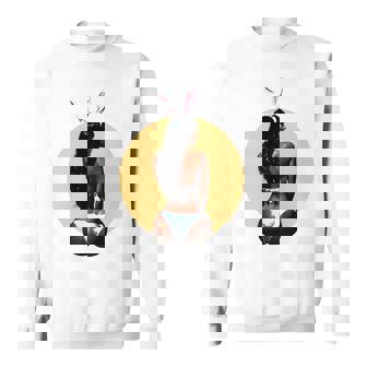 ピンナップ セクシー ブラウンスキン イースターバニー ガールズ ヴィンテージ メンズ レディース 長袖tシャツ スウェットシャツ - Kawaiitshirt