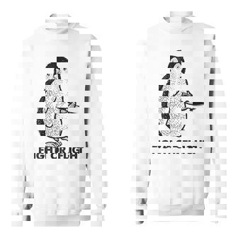 ファイト・オア・フライト・ファニー・ペンギン・パンク スウェットシャツ - Kawaiitshirt