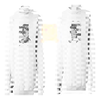 フェレット・イン・ア・ポケット ペット ファニー フェレット 長袖tシャツ スウェットシャツ - Kawaiitshirt