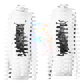 フクロウ アートワーク 動物 フクロウ スウェットシャツ - Kawaiitshirt