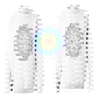 フラワー オブ ライフ フラワー ライト ワーカー スピリチュアル スウェットシャツ - Kawaiitshirt