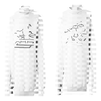 フレンチブルドッグ ヨガ 犬 Frenchie スウェットシャツ - Kawaiitshirt