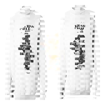 ブラック柴犬 筋トレ ダンベル付き フィットネスジム スウェットシャツ - Kawaiitshirt